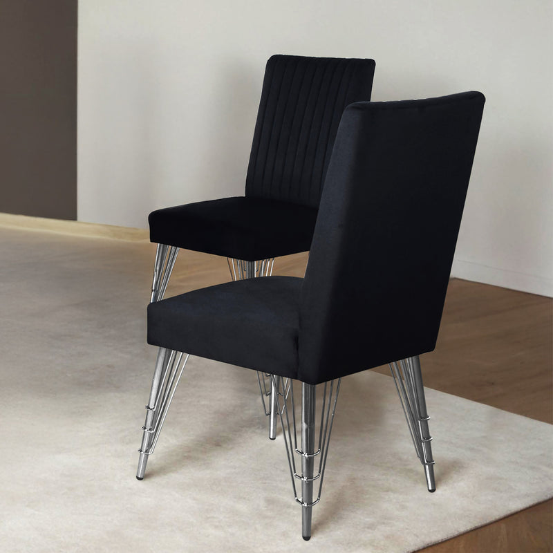 AVA DINING CHAIR (2 PER CARTON) -BLACK