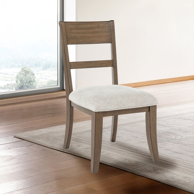 MARIANA WOOD BACK SIDE CHAIR (2 PER CARTON)-VINTAGE MOCHA