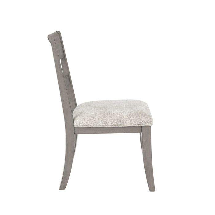 MARIANA WOOD BACK SIDE CHAIR (2 PER CARTON)-VINTAGE CRÈME