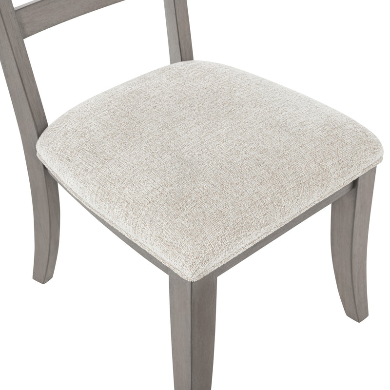 MARIANA WOOD BACK SIDE CHAIR (2 PER CARTON)-VINTAGE CRÈME