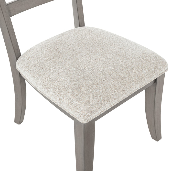 MARIANA WOOD BACK SIDE CHAIR (2 PER CARTON)-VINTAGE CRÈME