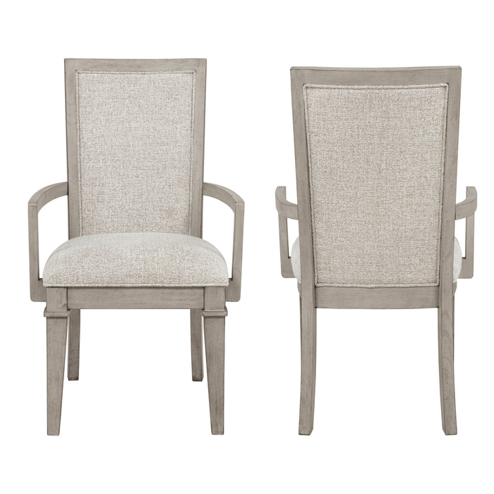 MARIANA UPHOLSTERED ARM CHAIR (2 PER CARTON)-VINTAGE CREME