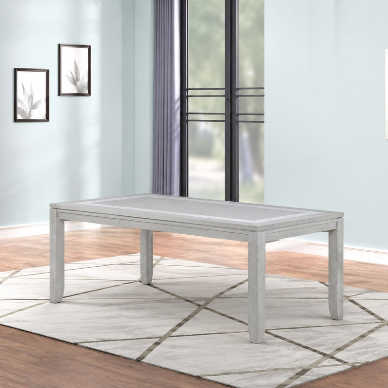 FIONA RECTANGLE DINING TABLE-MIST GRAY