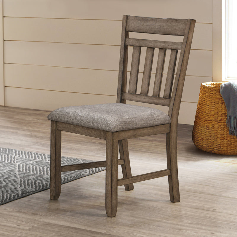 HARRISBURG DINING CHAIR (2 PER CARTON)--WALNUT