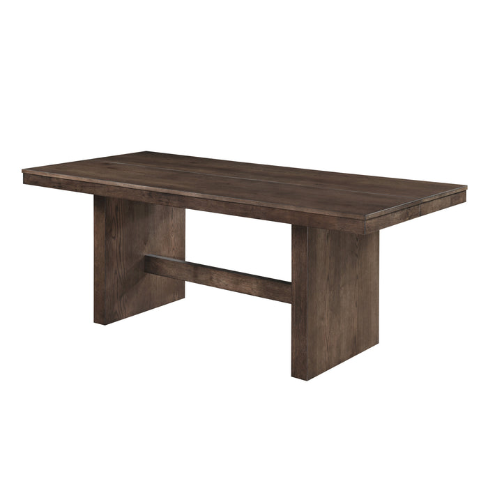KODY RECTANGLE DINING TABLE BASE-DK WALNUT