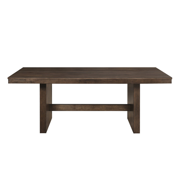 KODY RECTANGLE DINING TABLE BASE-DK WALNUT