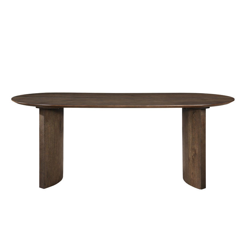 KODY 79" OVAL DINING TABLE TOP-DK WALNUT