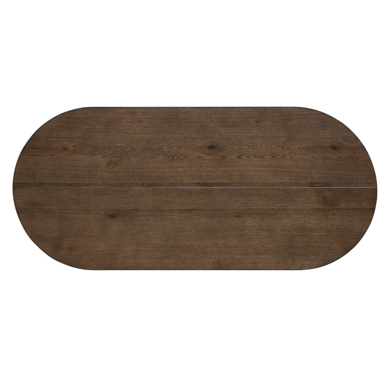 KODY 79" OVAL DINING TABLE TOP-DK WALNUT