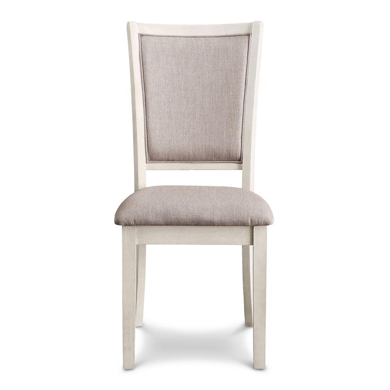 AMY 5 PC 47" ROUND DINING SET- BISQUE