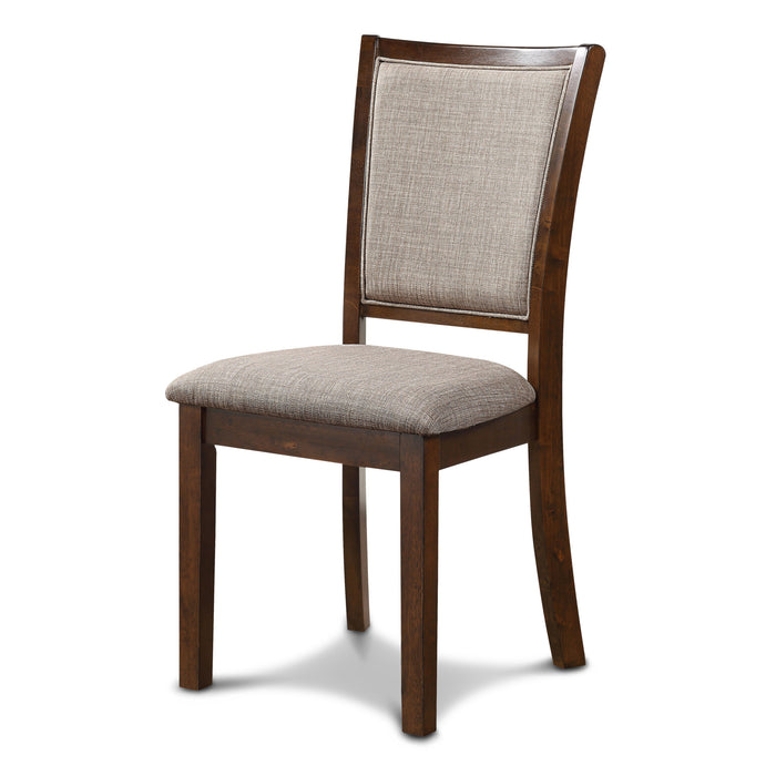 AMY 5 PC 47" ROUND DINING SET-CHERRY