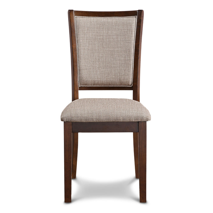 AMY 5 PC 47" ROUND DINING SET-CHERRY