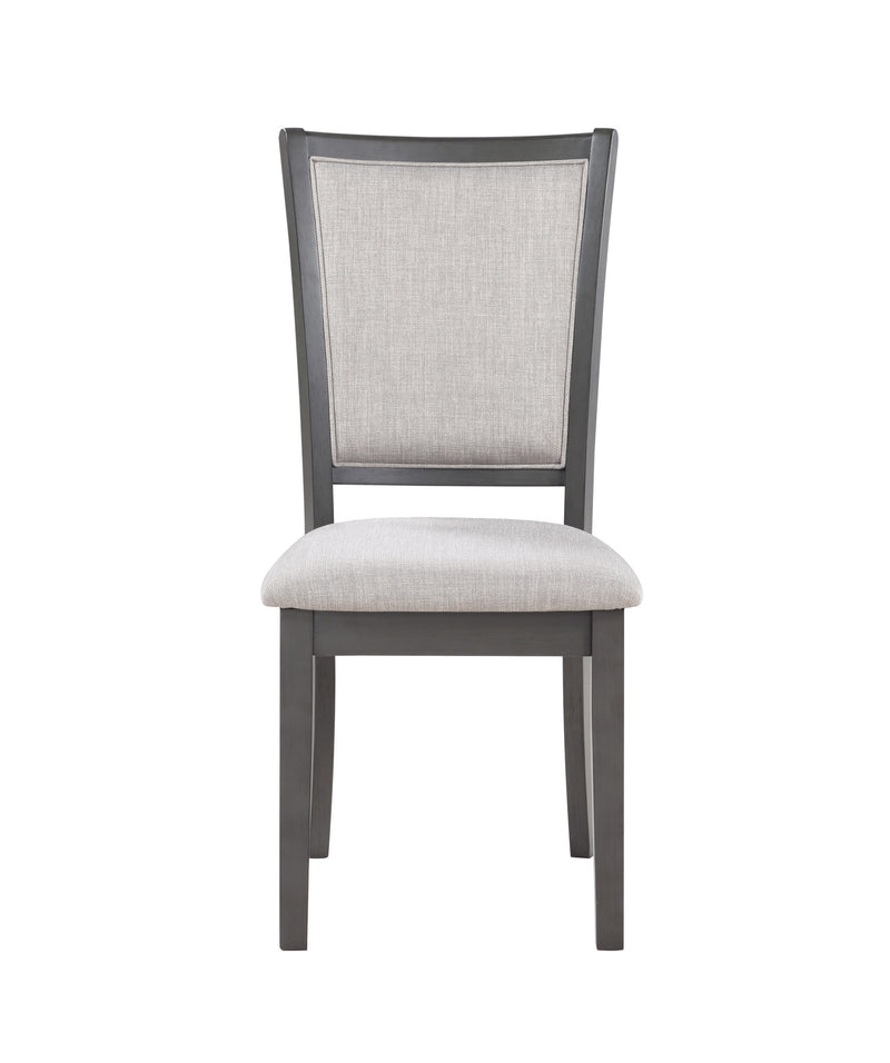 AMY 5 PC 47" ROUND DINING SET-GRAY