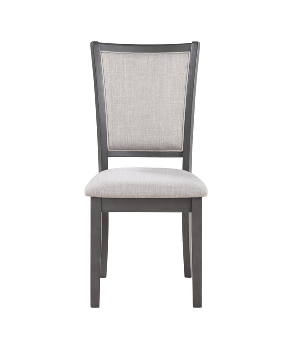 AMY 5 PC 47" ROUND DINING SET-GRAY
