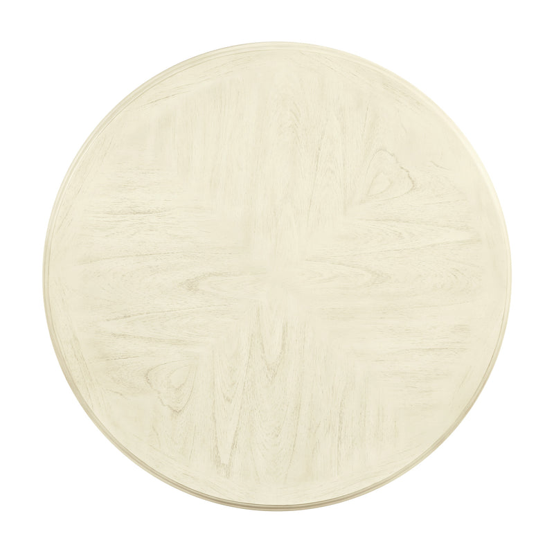 AMY 5 PC 42" ROUND COUNTER TABLE SET-BISQUE