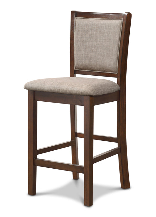 AMY 5 PC 42" ROUND COUNTER DINING SET-CHERRY