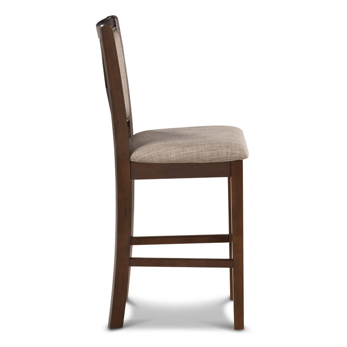AMY 5 PC 42" ROUND COUNTER DINING SET-CHERRY