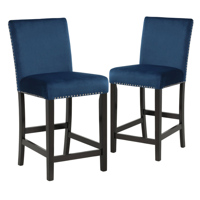 CELESTE COUNTER HEIGHT CHAIR-BLUE  (2 PER CARTON)