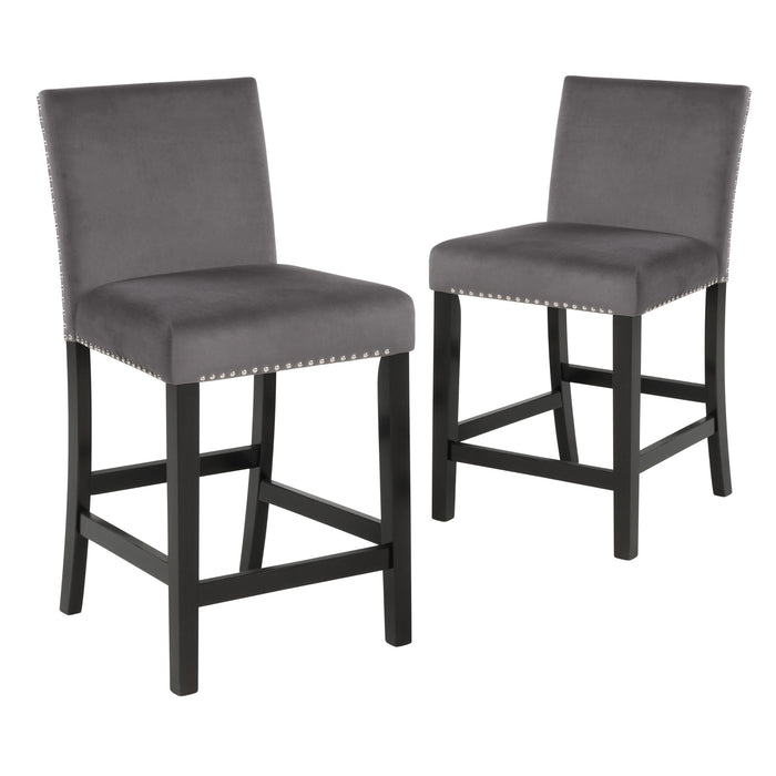 CELESTE COUNTER CHAIR-GRAY (2 PER CARTON)
