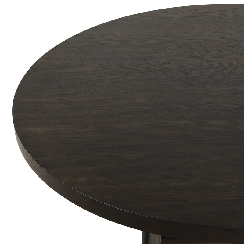 PLATEAU ROUND DINING TOP-RUSTIC ESPRESSO