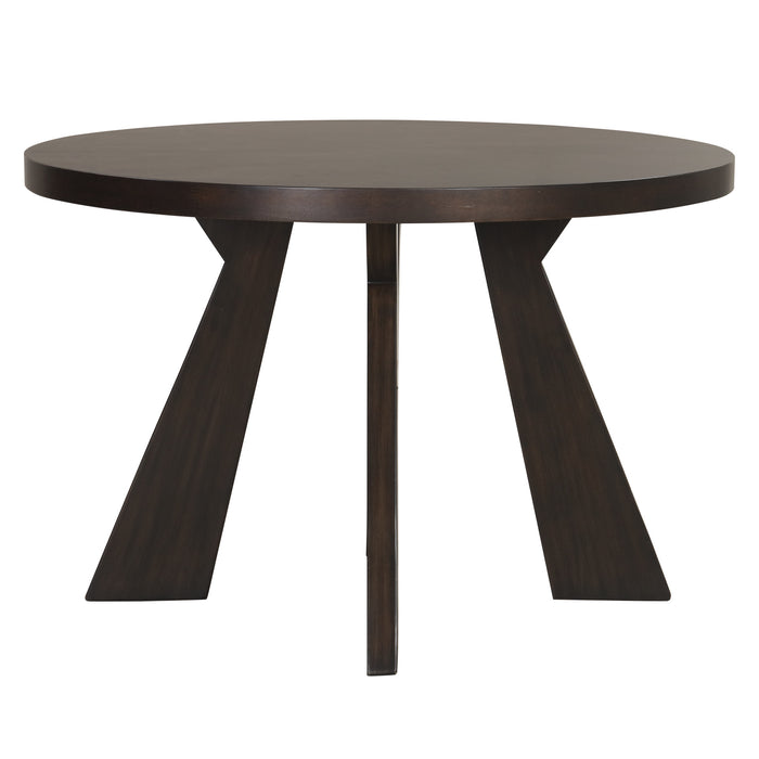 CHESTNUT RIDGE 47" ROUND TABLE-BROWN