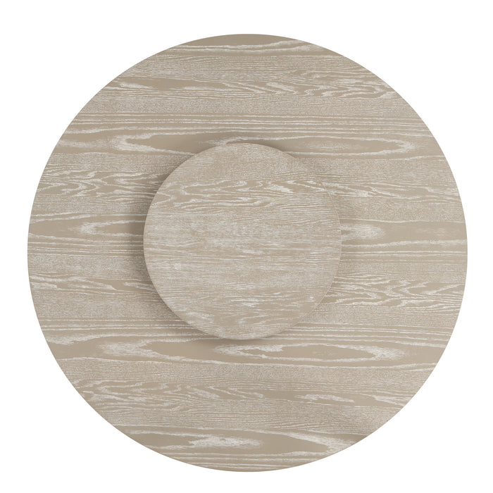 GWENDOLYN ROUND DINING TABLE BASE-CERUSED TAUPE