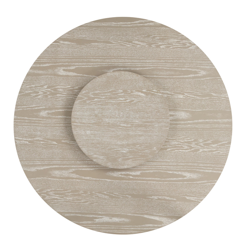 GWENDOLYN ROUND DINING TABLE TOP & LAZY SUSAN-CERUSED TAUPE