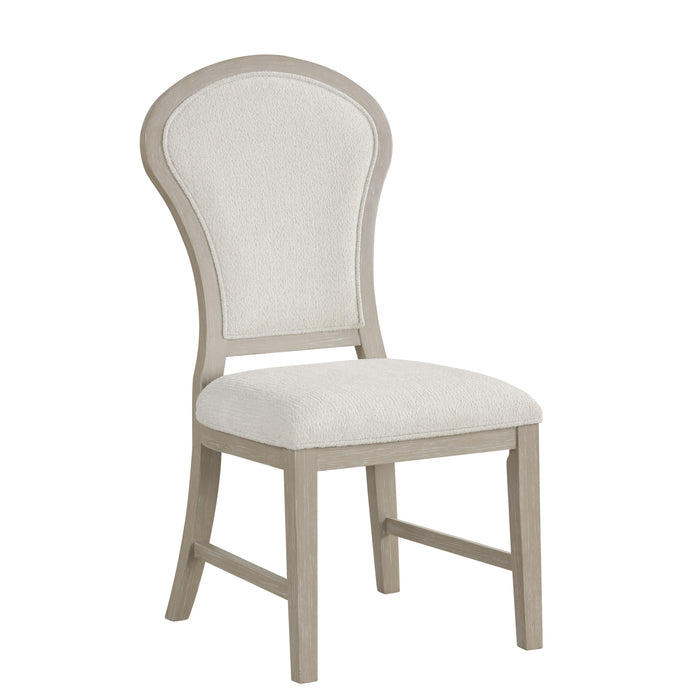 GWENDOLYN DINING SIDE CHAIR (2 PER CARTON)-CERUSED TAUPE