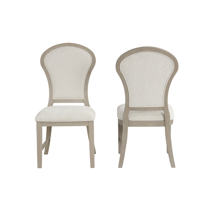 GWENDOLYN DINING SIDE CHAIR (2 PER CARTON)-CERUSED TAUPE