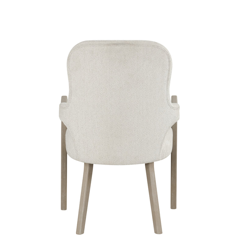 GWENDOLYN UPHOLSTERED ARM CHAIR (2 PER CARTON)-CERUSED TAUPE