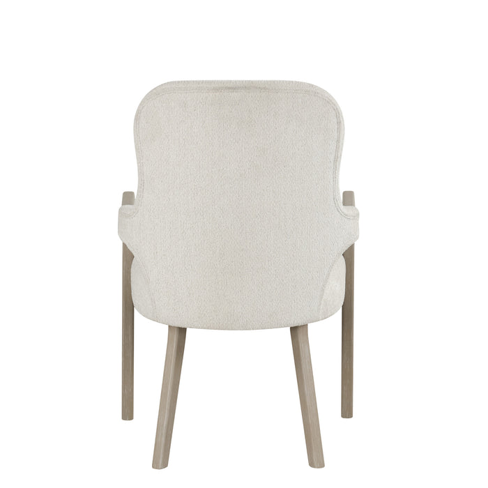 GWENDOLYN UPHOLSTERED ARM CHAIR (2 PER CARTON)-CERUSED TAUPE