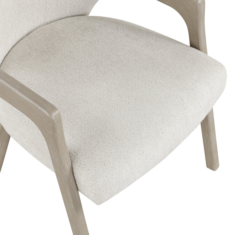 GWENDOLYN UPHOLSTERED ARM CHAIR (2 PER CARTON)-CERUSED TAUPE