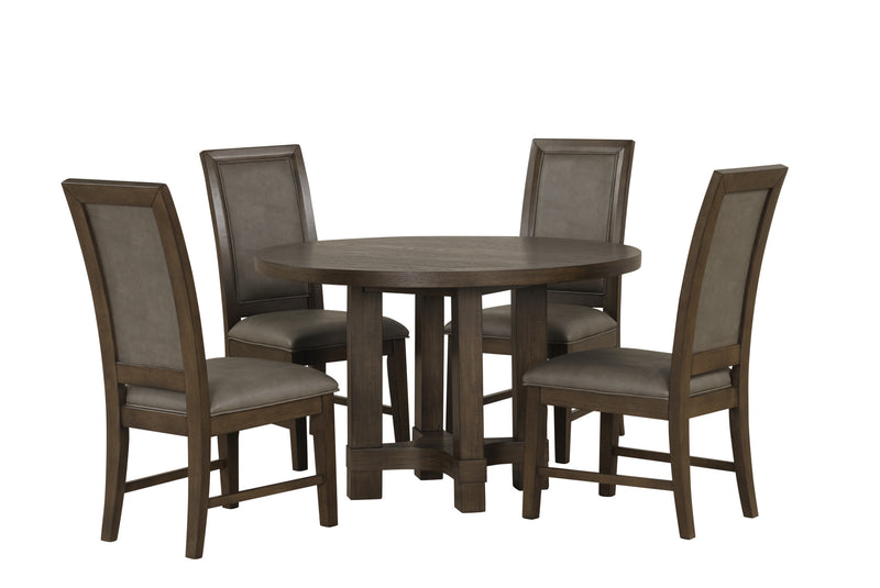 CITYSCAPE ROUND DINING TABLE-WALNUT