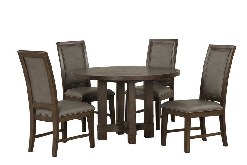 CITYSCAPE ROUND DINING TABLE-WALNUT