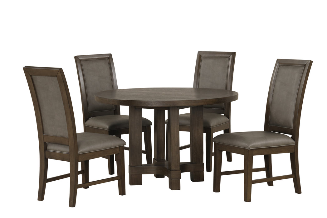 CITYSCAPE ROUND DINING TABLE-WALNUT