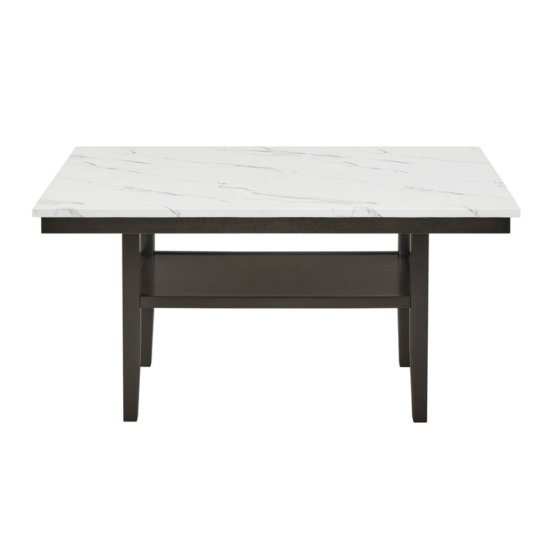 CARISSA 60" RECTANGLE DINING TABLE W/STORAGE SHELF