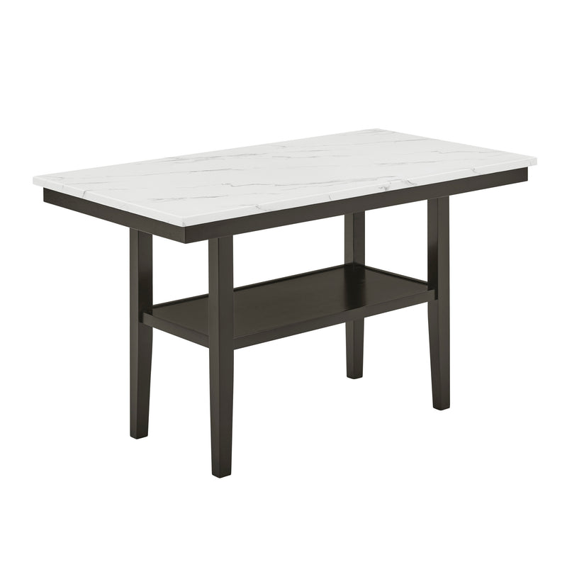 CARISSA 60" RECTANGLE COUNTER TABLE W/STORAGE SHELF