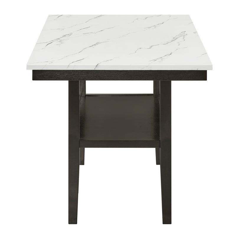 CARISSA 60" RECTANGLE COUNTER TABLE W/STORAGE SHELF