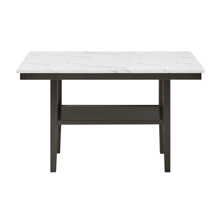 CARISSA 60" RECTANGLE COUNTER TABLE W/STORAGE SHELF