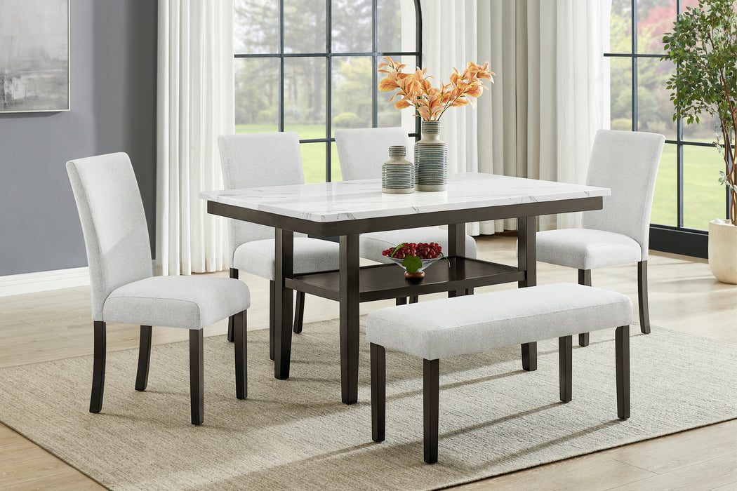 CARISSA DINING BENCH-STONE