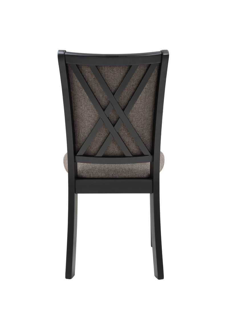 POTOMAC  60" RECTANGLE DINING TABLE & 4 CHAIRS-BROWN/BLACK