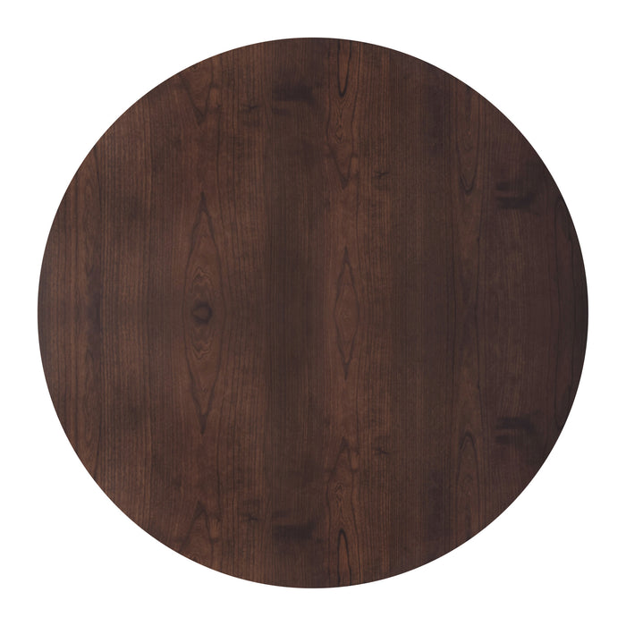 TIOGA 47" ROUND TABLE-BROWN CHERRY