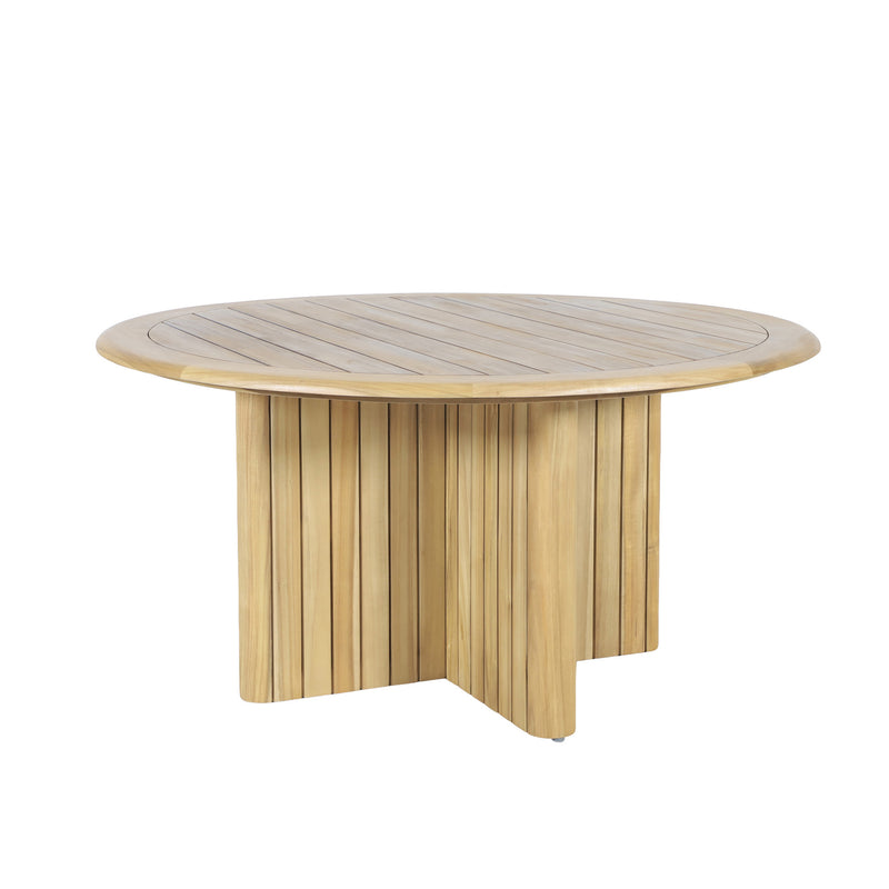 SEDONA ROUND PATIO DINING TABLE - NATURAL