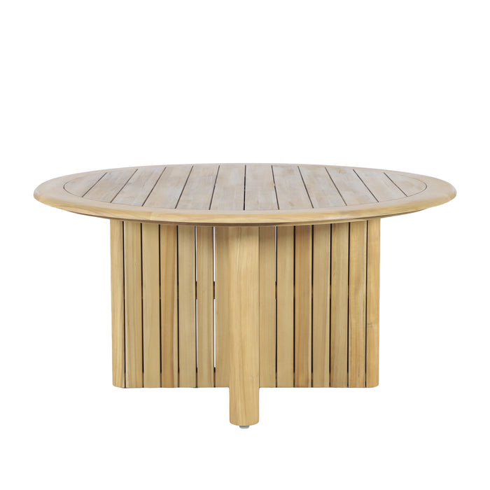 SEDONA ROUND PATIO DINING TABLE - NATURAL