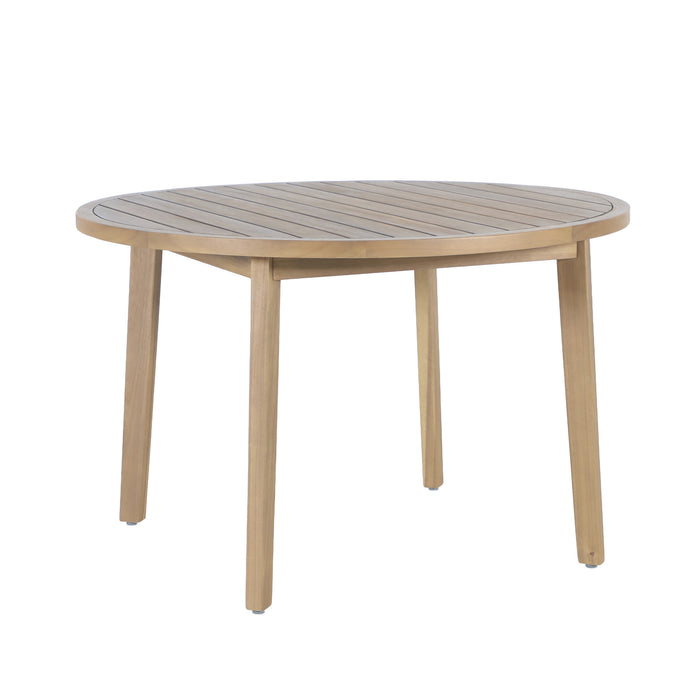ARDEN ROUND PATIO DINING TABLE - NATURAL