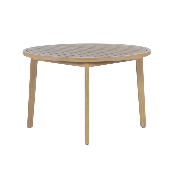 ARDEN ROUND PATIO DINING TABLE - NATURAL