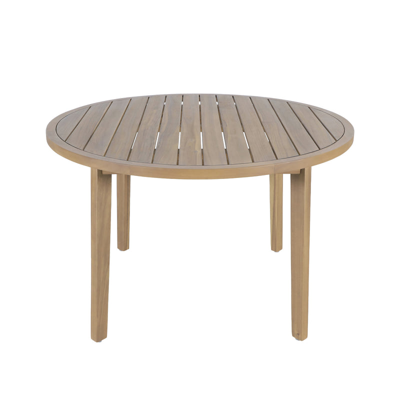 ARDEN ROUND PATIO DINING TABLE - NATURAL