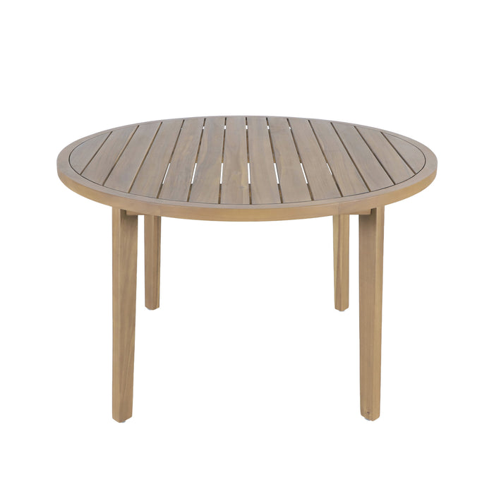 ARDEN ROUND PATIO DINING TABLE - NATURAL