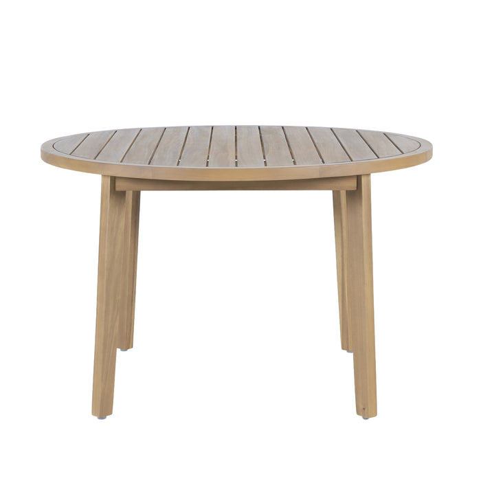 ARDEN ROUND PATIO DINING TABLE - NATURAL