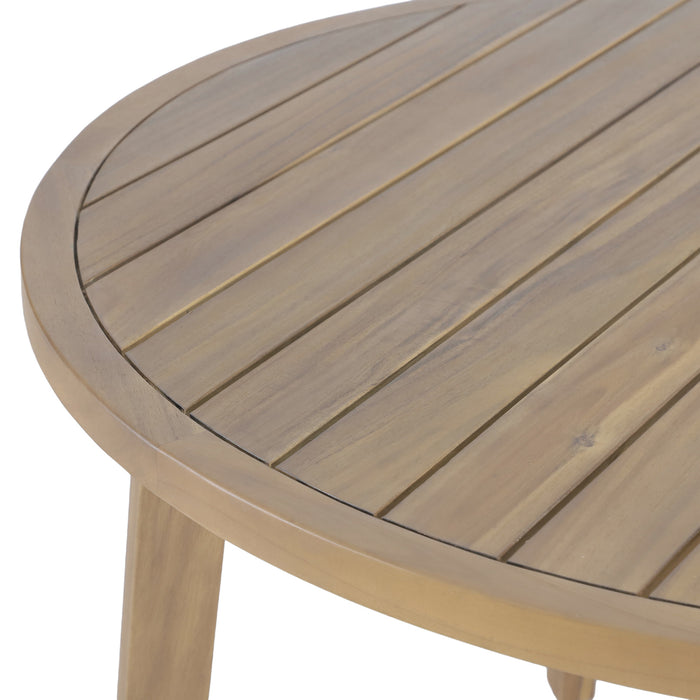ARDEN ROUND PATIO DINING TABLE - NATURAL