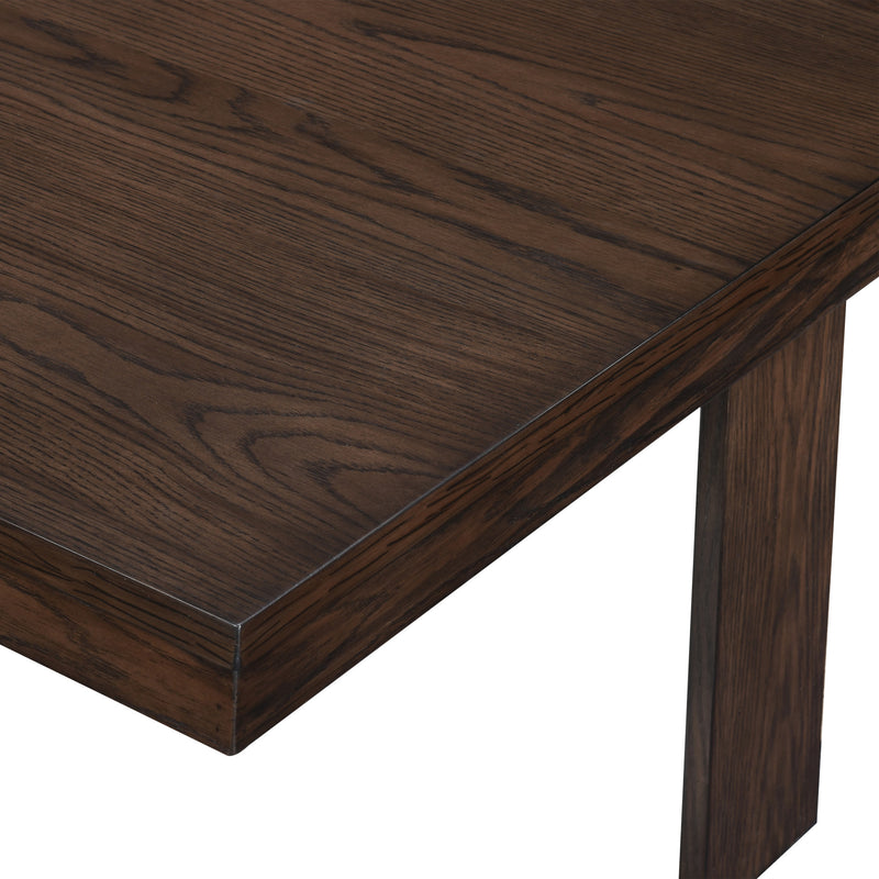 PAXTON 5 PC STORAGE COFFEE TABLE W/ 4 TUCK-IN OTTOMANS-DK BRO